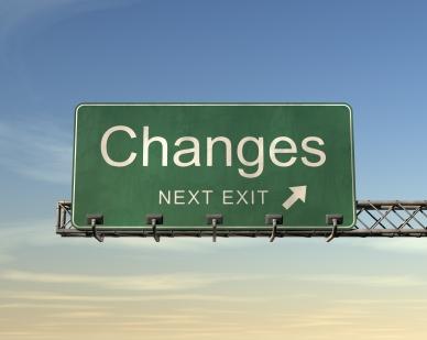 Changes Next Exit sign
